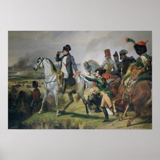 De slag om Wagram, 6 juli 1809, 1836 Poster (Voorkant)