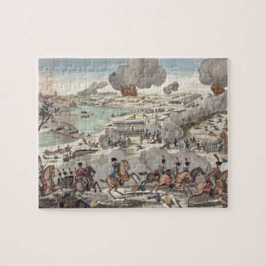 De slag om Wagram, 6 juli 1809 (graving) Legpuzzel (Horizontaal)