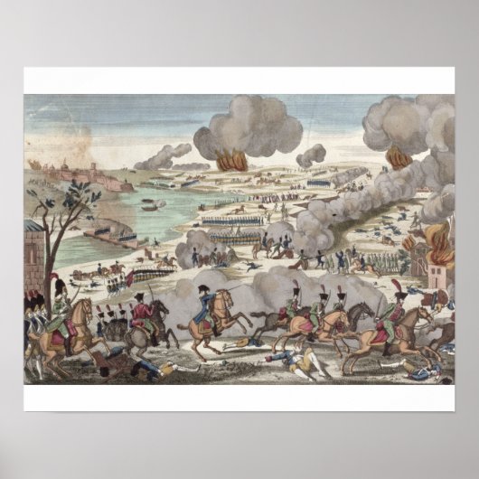 De slag om Wagram, 6 juli 1809 (graving) Poster (Voorkant)