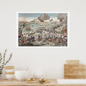 De slag om Wagram, 6 juli 1809 (graving) Poster (Keuken)