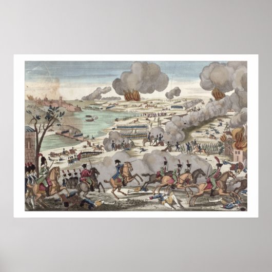 De slag om Wagram, 6 juli 1809 (graving) Poster (Voorkant)