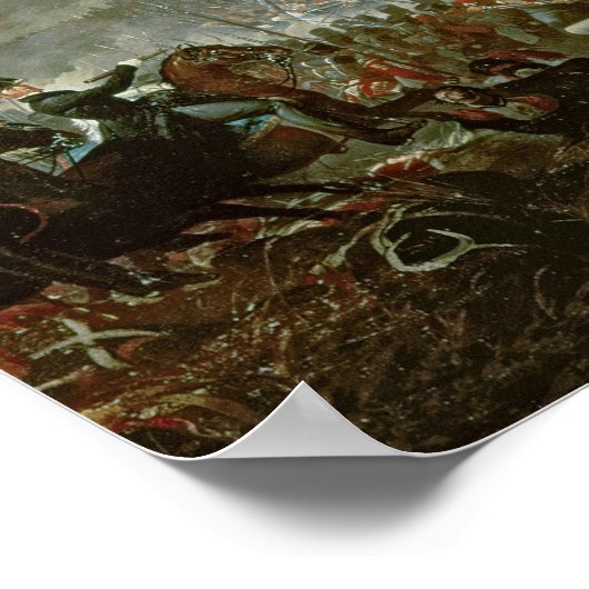 De slag om Waterloo, 18 juni 1815 Poster (Hoek)