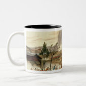 De slag om Waterloo, 18 juni 1815 Tweekleurige Koffiemok (Links)