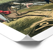 De slag om Waterloo besloot door de hertog van Wel Poster (Hoek)