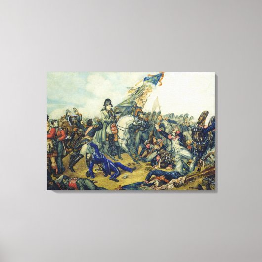 De slag om Waterloo in 1815, 1831 Canvas Afdruk (Voorkant)