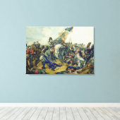 De slag om Waterloo in 1815, 1831 Canvas Afdruk (Insitu (Houten vloer))