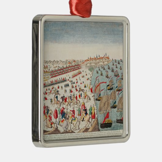 De slag om Yorktown, 19 oktober 1781 Metalen Ornament (Rechts)