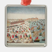 De slag om Yorktown, 19 oktober 1781 Metalen Ornament (Voorkant)