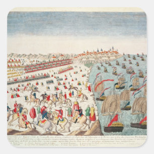 De slag om Yorktown, 19 oktober 1781 Vierkante Sticker