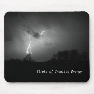 De slag van creatieve energie muismat