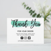 De Slag van de Borstel van de waterverf Dank u het (Staand voorkant)