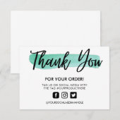 De Slag van de Borstel van de waterverf Dank u het (Voorkant / Achterkant)