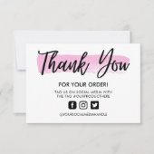 De Slag van de Borstel van de waterverf Dank u het (Voorkant)