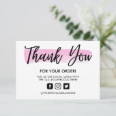 De Slag van de Borstel van de waterverf Dank u het (Staand voorkant)