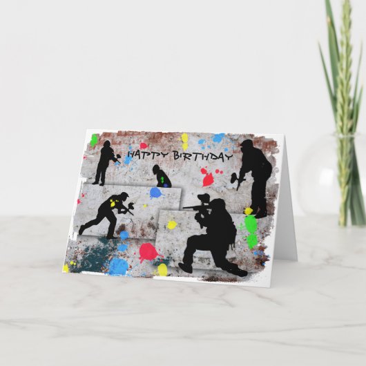 De Slag van Paintball Kaart (Voorkant)