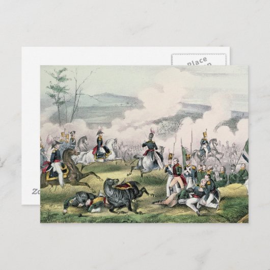 De slag van Palo Alto, Californië, 8 mei 1846 Briefkaart (Voorkant / Achterkant)