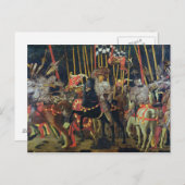 De slag van San Romano in 1432, c.1456 Briefkaart (Voorkant / Achterkant)