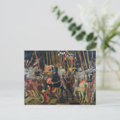 De slag van San Romano in 1432, c.1456 Briefkaart (Staand voorkant)