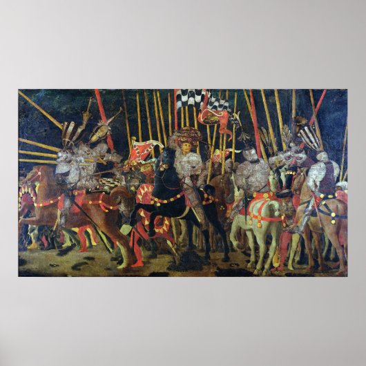 De slag van San Romano in 1432, c.1456 Poster (Voorkant)
