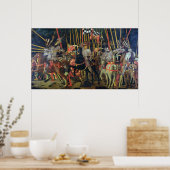 De slag van San Romano in 1432, c.1456 Poster (Keuken)
