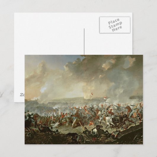 De slag van Waterloo, 18 Juni 1815 Briefkaart (Voorkant / Achterkant)