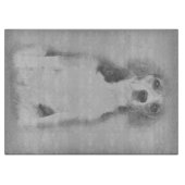 De slagader wordt getrokken met een potlood snijplank (Voorkant)