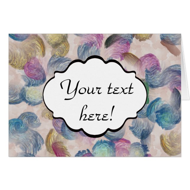 De slagen van de borstel abstract ontwerp (Voorkant Horizontaal)