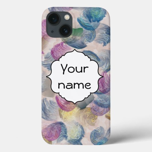 De slagen van de borstel abstract ontwerp Case-Mate iPhone case (Achterkant)