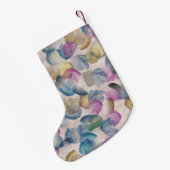 De slagen van de borstel abstract ontwerp kleine kerstsok (Achterkant (Hangend))