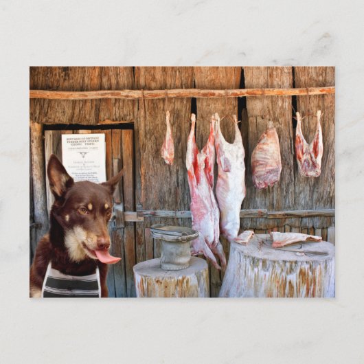 De slager briefkaart (Voorkant)