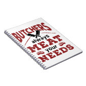 De slagers ontmoeten altijd uw behoeften notitieboek (Rechterzijde)