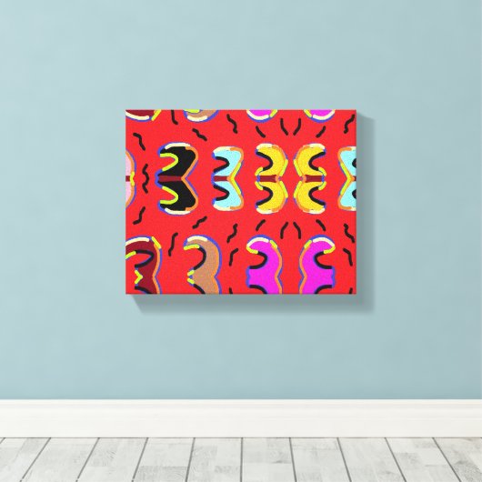 De slak van de kunst canvas afdruk (Insitu (Houten vloer))