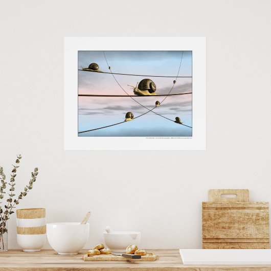 De slakkersporen poster (Keuken)