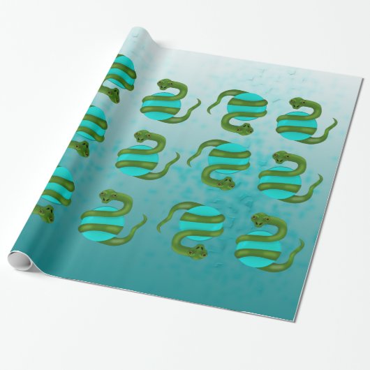 De slang cadeaupapier (Uitgerold)