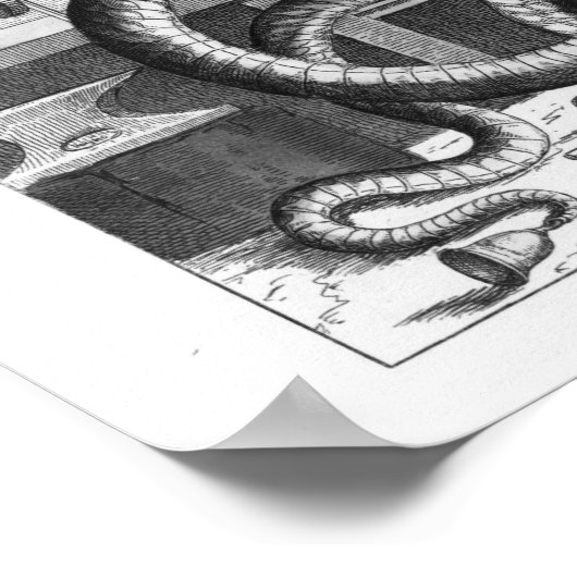 De slang en de bestanden kunnen worden gevuld poster (Hoek)