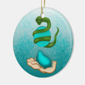 De slang keramisch ornament (Links)