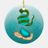 De slang keramisch ornament (Achterkant)