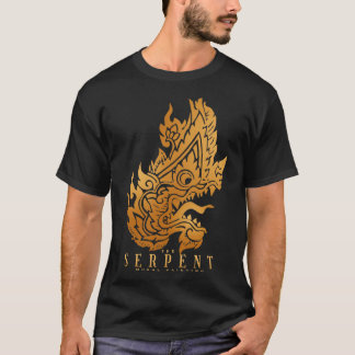 De slang muurschildering t-shirt