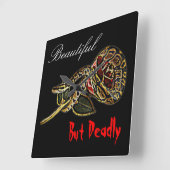 De slang nam klokpython toe vierkante klok (Hoek)