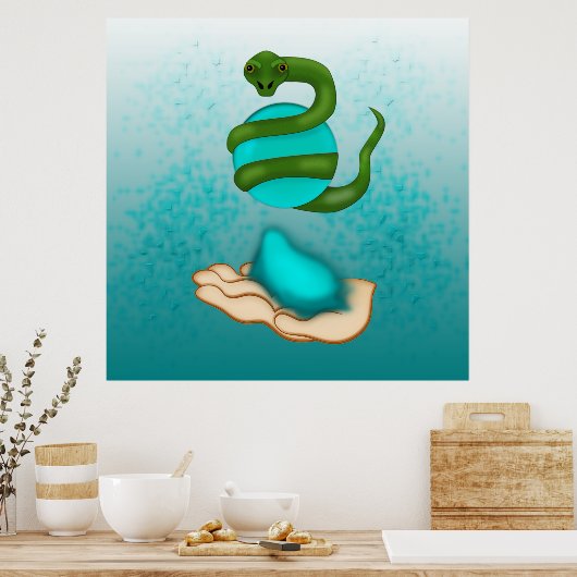 De slang poster (Keuken)