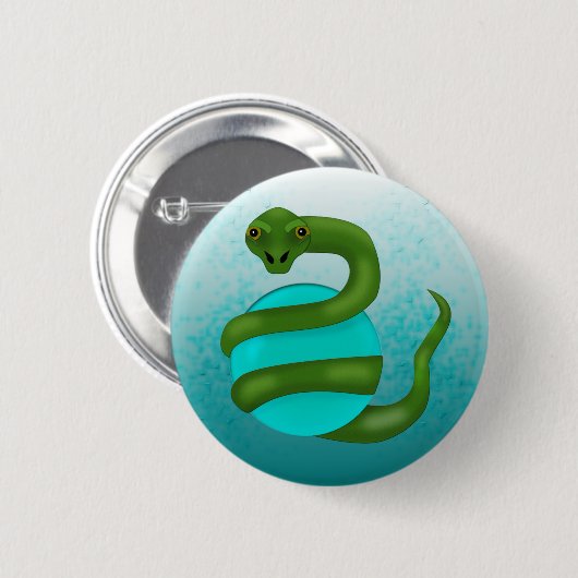 De slang ronde button 5,7 cm (Voorkant /achterkant)