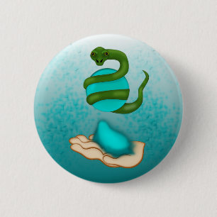 De slang ronde button 5,7 cm