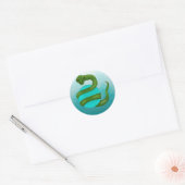 De slang ronde sticker (Envelop)