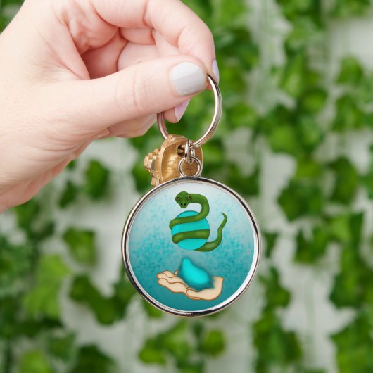 De slang sleutelhanger (Hand)