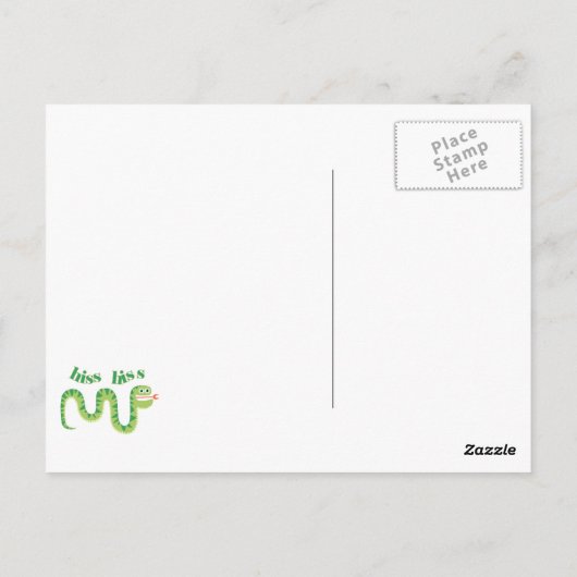 De Slang van de Sisklank van de sisklank Briefkaart (Achterkant)