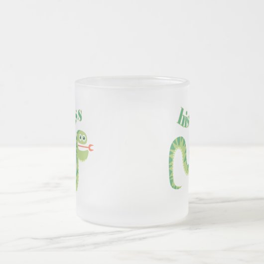 De Slang van de Sisklank van de sisklank Matglas Koffiemok (Center)