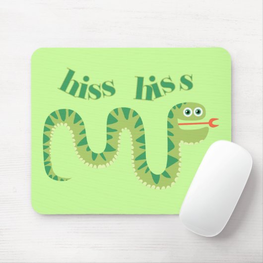 De Slang van de Sisklank van de sisklank Muismat (Met muis)