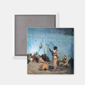 "De slangenbezweerder", door Jean Leon Gerome Magneet (Voorkant / Achterkant)