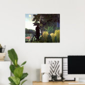 De Slangenbezweerder van Henri Rousseau Poster (Thuiskantoor)