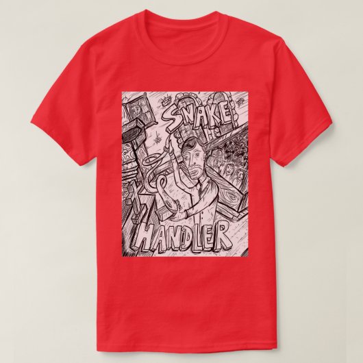 De slangenhandler t-shirt (Design voorkant)